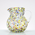 Pitcher en verre soufflé par confetti Mexique